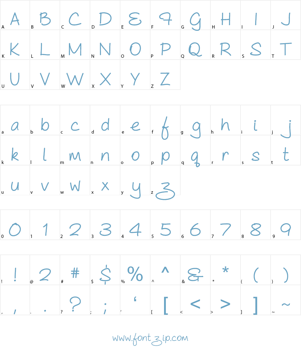 As Cute As... Font Character